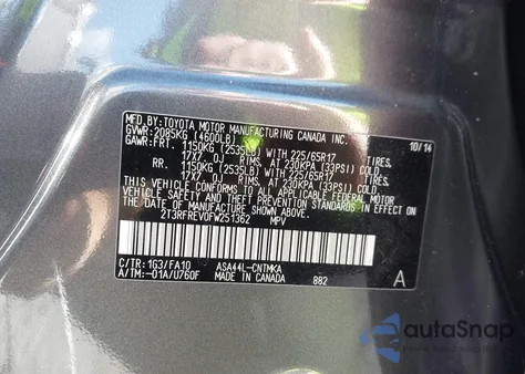 2015 Toyota Rav4 Xle z USA, uszkodzony, nr VIN 2T3RFREV0FW251362